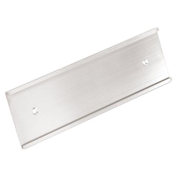 2" x 10", Shiny , Kota Pro Aluminum Wall Bracket with Mounting Holes, Fits 1/16" Thick Plastic Insert Thumbnail