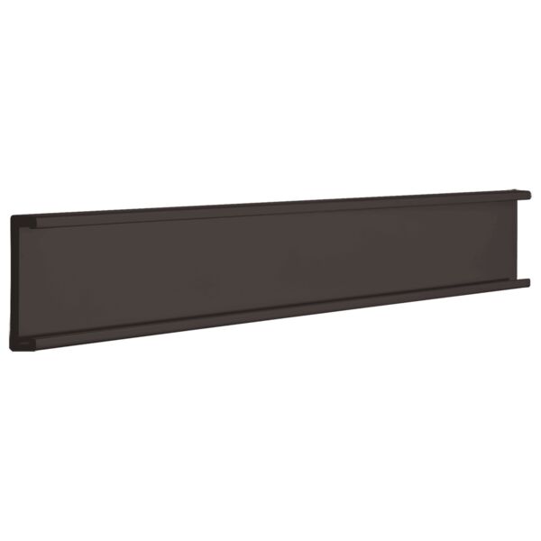 1" x 4", Kota Pro Aluminum Wall Bracket without Mounting Holes, Fits 1/16" Thick Plastic Insert Thumbnail