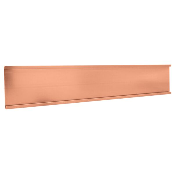 1 1/2" x 10", Polished , Kota Pro Aluminum Wall Bracket without Mounting Holes, Fits 1/16" Thick Plastic Insert Thumbnail