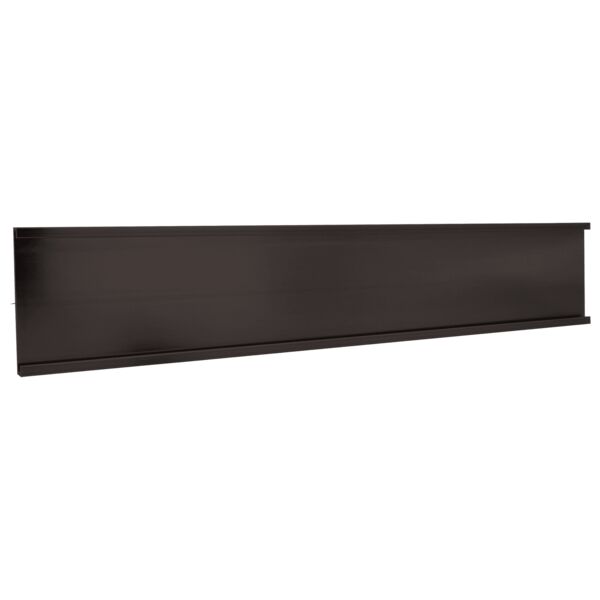 1 1/2" x 12", Kota Pro Aluminum Wall Bracket without Mounting Holes, Fits 1/16" Thick Plastic Insert Thumbnail