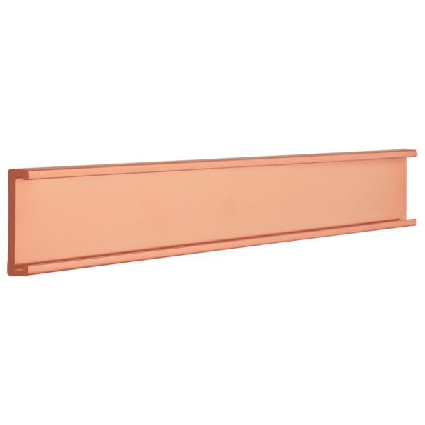 1" x 8", Polished , Kota Pro Aluminum Wall Bracket without Mounting Holes, Fits 1/16" Thick Plastic Insert Thumbnail