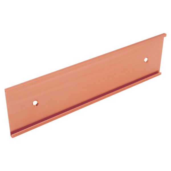 4" x 8", Polished , Kota Pro Aluminum Wall Bracket with Mounting Holes, Fits 1/8" Thick Plastic Insert Thumbnail