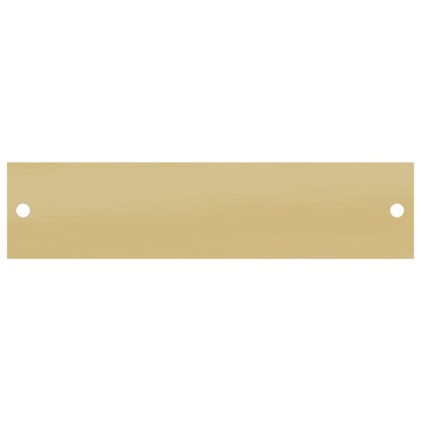 1 3/4" x 6" Brushed Aluminum Plate with Two Holes Thumbnail