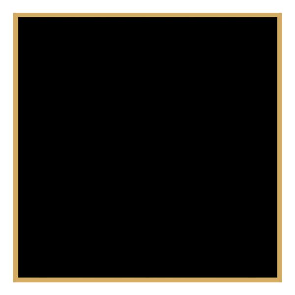2 1/8" x 2 1/8" Laserable Brass Plaque Plate with Border Thumbnail