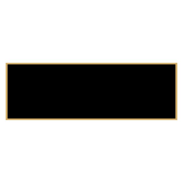 1 1/16" x 3 1/16" Laserable Brass Plaque Plate with Border Thumbnail