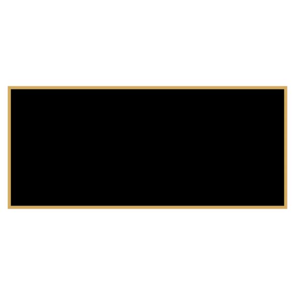 1 5/8" x 3 5/8" Laserable Brass Plaque Plate with Border Thumbnail