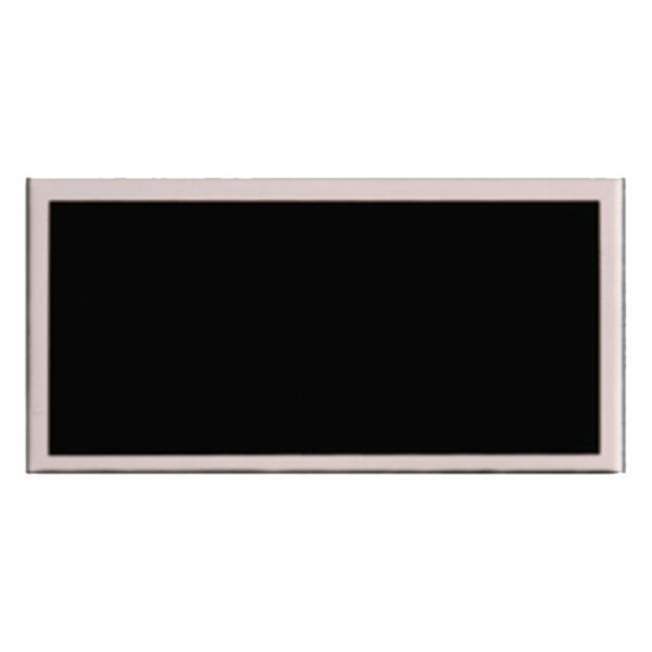1 1/4" x 2 1/2" Laserable Aluminum Plate with Border and Adhesive on Back Thumbnail