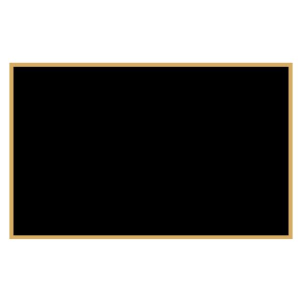 2" x 3 1/8" Laserable Brass Plaque Plate with Border Thumbnail