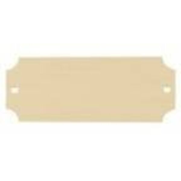 2 1/2" x 1" Sublimatable Bright Aluminum Perpetual Plate Thumbnail