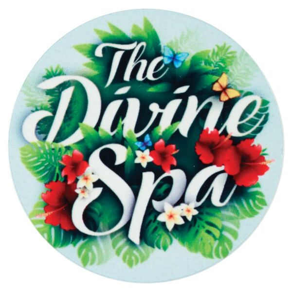 1 1/2" x .020" Sublimatable Gloss DynaSub Aluminum Die Cut Disc Thumbnail