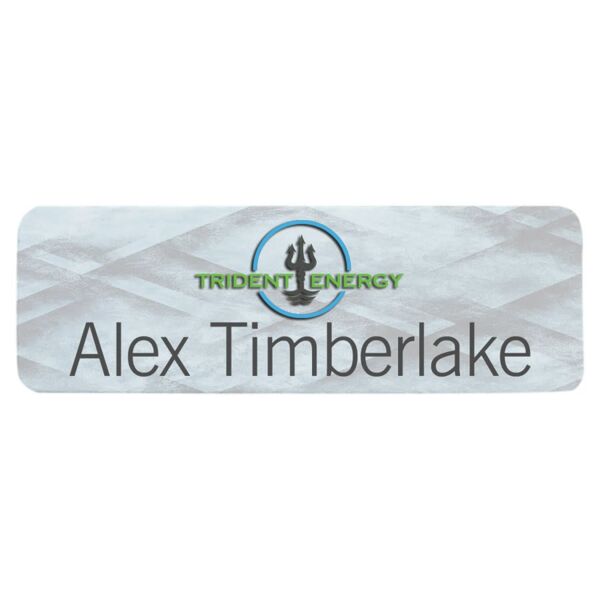 3" x 1" Dynasub Aluminum Name Badge Plate Thumbnail