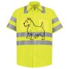 Men's High Visibility Safety Short Sleeve Work Shirt Thumbnail