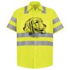 Men's High Visibility Safety Short Sleeve Work Shirt Thumbnail