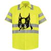 Men's High Visibility Safety Short Sleeve Work Shirt Thumbnail