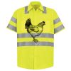 Men's High Visibility Safety Short Sleeve Work Shirt Thumbnail