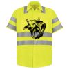 Men's High Visibility Safety Short Sleeve Work Shirt Thumbnail
