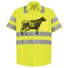 Men's High Visibility Safety Short Sleeve Work Shirt Thumbnail