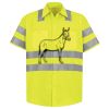 Men's High Visibility Safety Short Sleeve Work Shirt Thumbnail