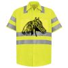 Men's High Visibility Safety Short Sleeve Work Shirt Thumbnail