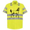 Men's High Visibility Safety Short Sleeve Work Shirt Thumbnail