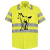 Men's High Visibility Safety Short Sleeve Work Shirt Thumbnail