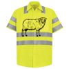 Men's High Visibility Safety Short Sleeve Work Shirt Thumbnail