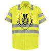 Men's High Visibility Safety Short Sleeve Work Shirt Thumbnail