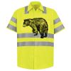 Men's High Visibility Safety Short Sleeve Work Shirt Thumbnail