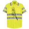 Men's High Visibility Safety Short Sleeve Work Shirt Thumbnail