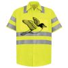 Men's High Visibility Safety Short Sleeve Work Shirt Thumbnail