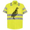 Men's High Visibility Safety Short Sleeve Work Shirt Thumbnail