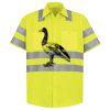 Men's High Visibility Safety Short Sleeve Work Shirt Thumbnail
