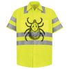 Men's High Visibility Safety Short Sleeve Work Shirt Thumbnail