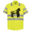 Men's High Visibility Safety Short Sleeve Work Shirt Thumbnail