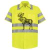 Men's High Visibility Safety Short Sleeve Work Shirt Thumbnail