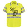 Men's High Visibility Safety Short Sleeve Work Shirt Thumbnail
