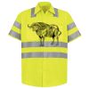 Men's High Visibility Safety Short Sleeve Work Shirt Thumbnail