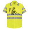 Men's High Visibility Safety Short Sleeve Work Shirt Thumbnail