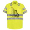 Men's High Visibility Safety Short Sleeve Work Shirt Thumbnail
