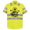 Men's High Visibility Safety Short Sleeve Work Shirt Thumbnail