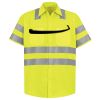 Men's High Visibility Safety Short Sleeve Work Shirt Thumbnail