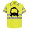 Men's High Visibility Safety Short Sleeve Work Shirt Thumbnail