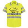 Men's High Visibility Safety Short Sleeve Work Shirt Thumbnail