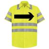 Men's High Visibility Safety Short Sleeve Work Shirt Thumbnail