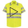 Men's High Visibility Safety Short Sleeve Work Shirt Thumbnail