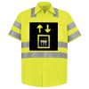 Men's High Visibility Safety Short Sleeve Work Shirt Thumbnail