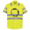 Men's High Visibility Safety Short Sleeve Work Shirt Thumbnail