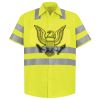 Men's High Visibility Safety Short Sleeve Work Shirt Thumbnail
