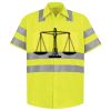 Men's High Visibility Safety Short Sleeve Work Shirt Thumbnail