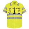 Men's High Visibility Safety Short Sleeve Work Shirt Thumbnail